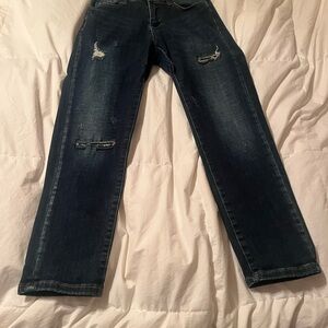 Orage Dark Blue Ankle & Cropped Jeans